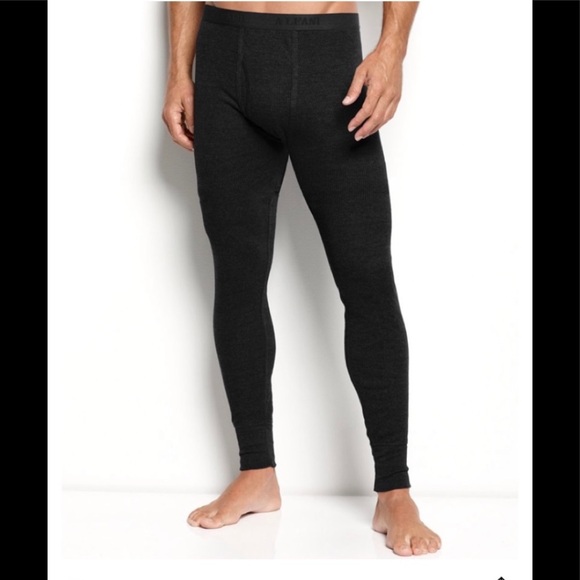 ALFANI mens big and tall thermal black pants/size 2XL - Picture 2 of 3